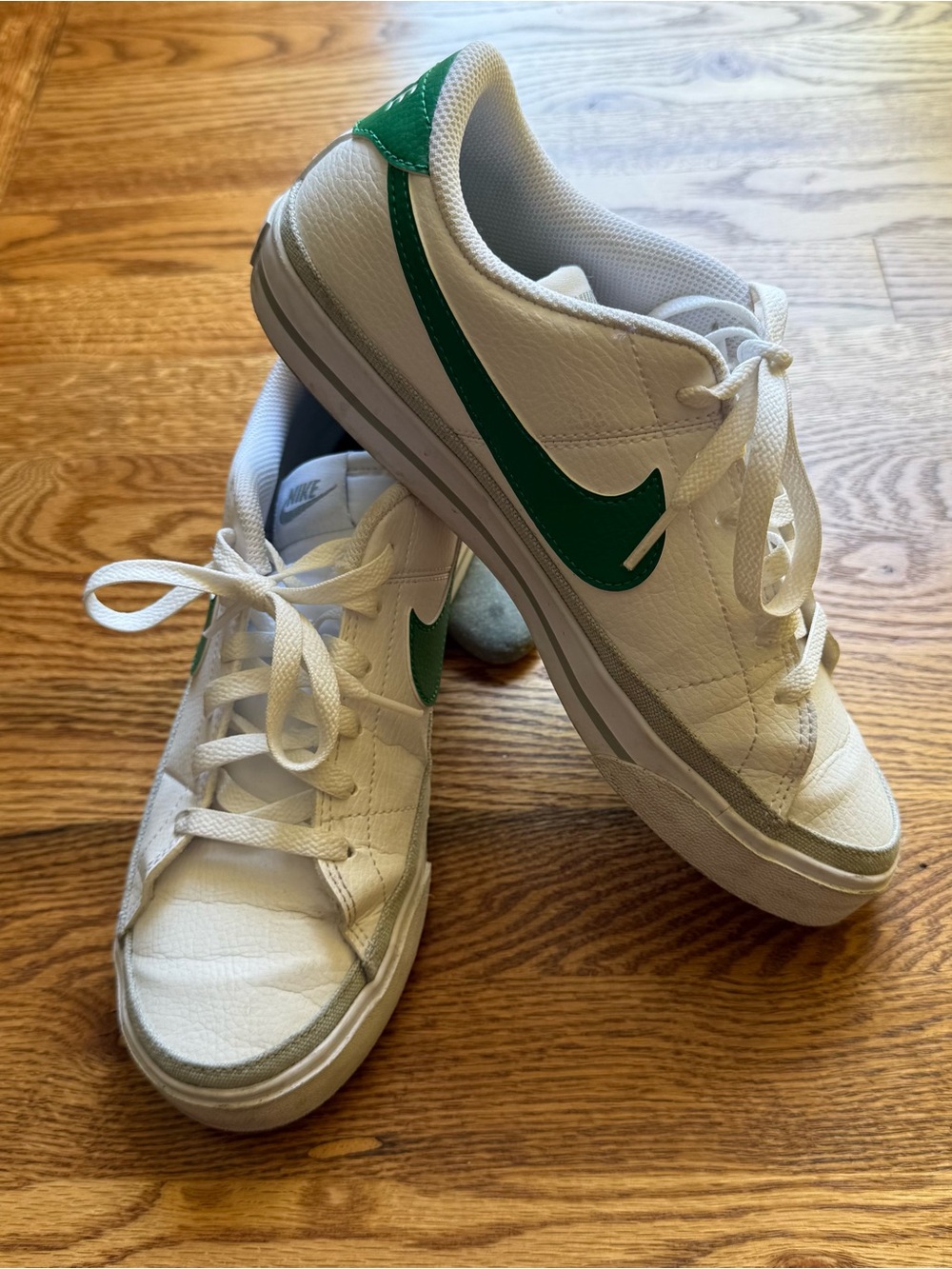 Women's Nike Court Legacy Next Nature White/Green Sneakers Size 8.5